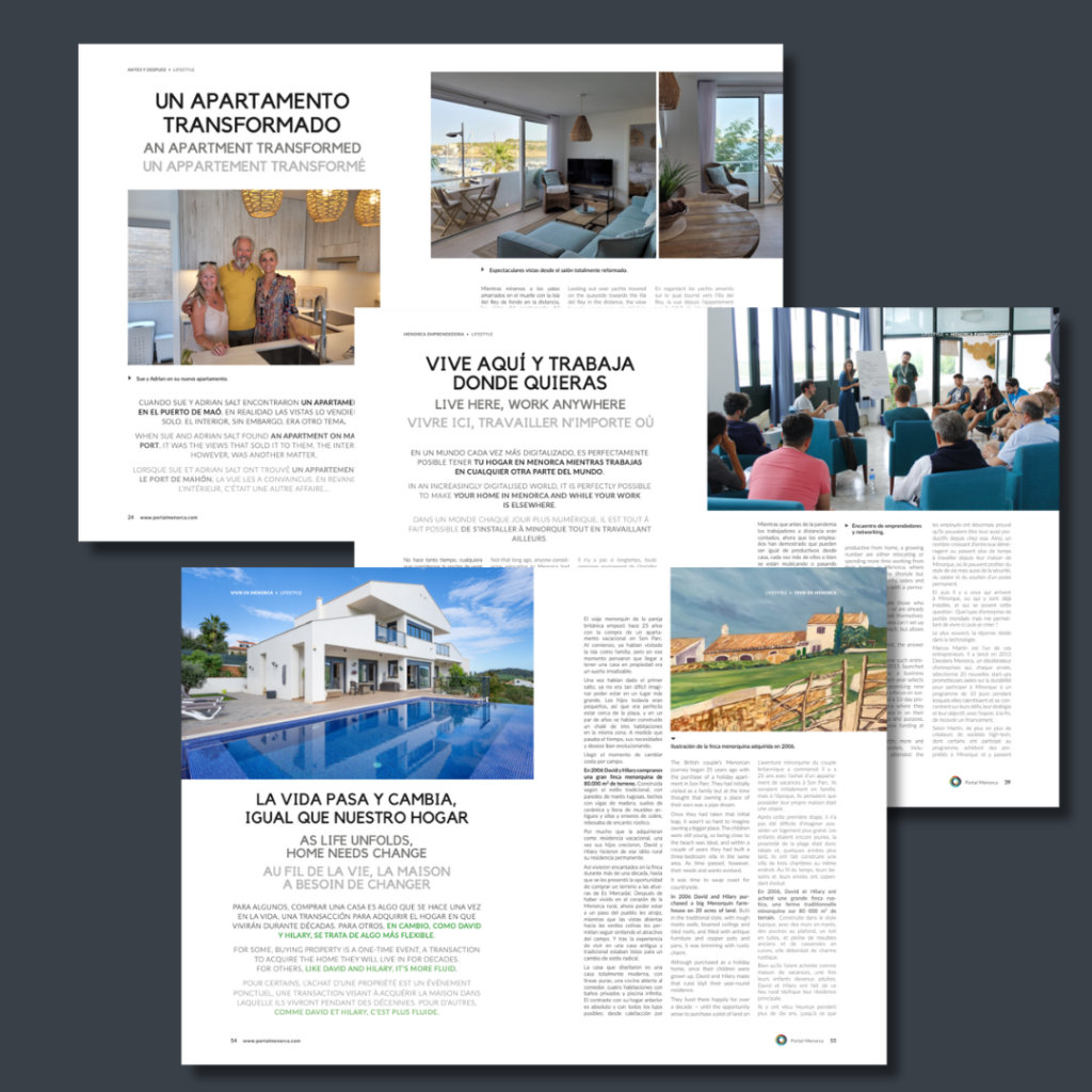 articles sur le style de vie à Minorque Portal Menorca magazine
