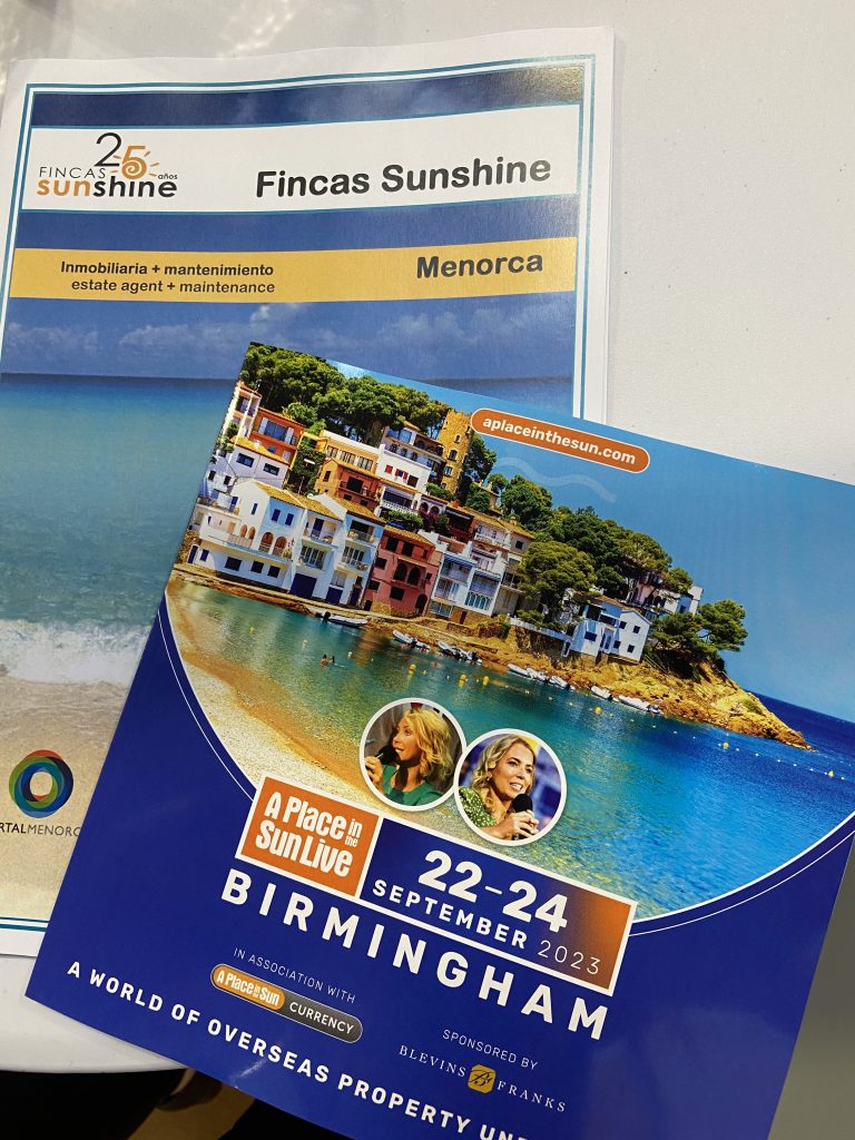 Fincas Sunshine à A place in the sun exhibition Birmingham