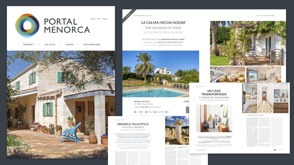 Magazine immobilier Portal Menorca 2024 : Propriétés uniques et style de vie