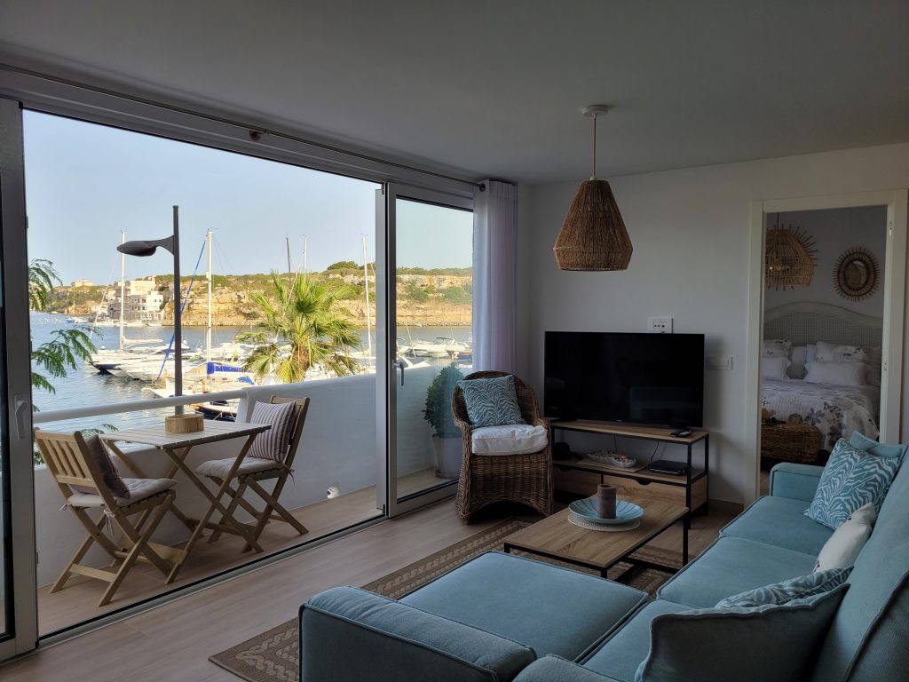 sala de estar reformada apartamento puerto de mahon